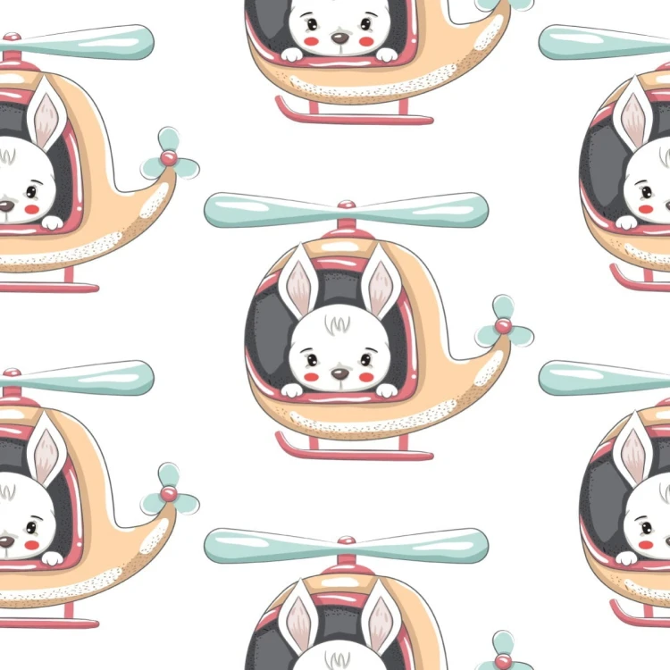 Tapeta Króliczki W Helikopterze