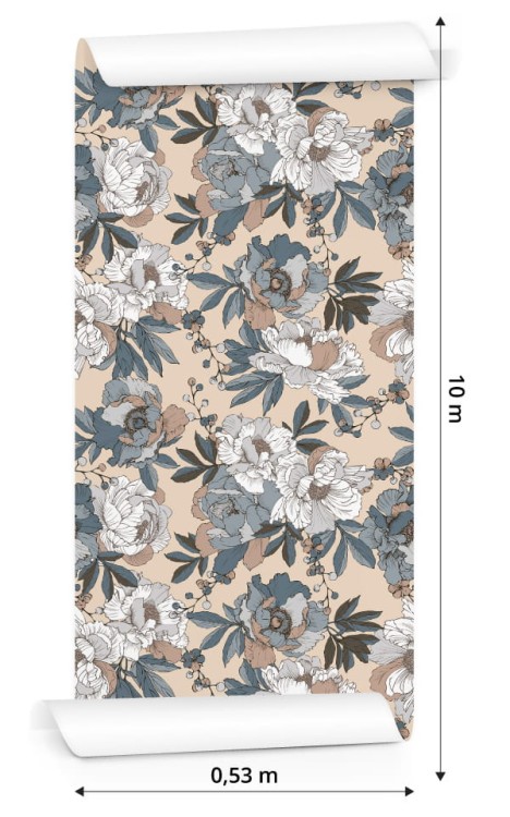 Tapeta Piękne Eleganckie Peonie