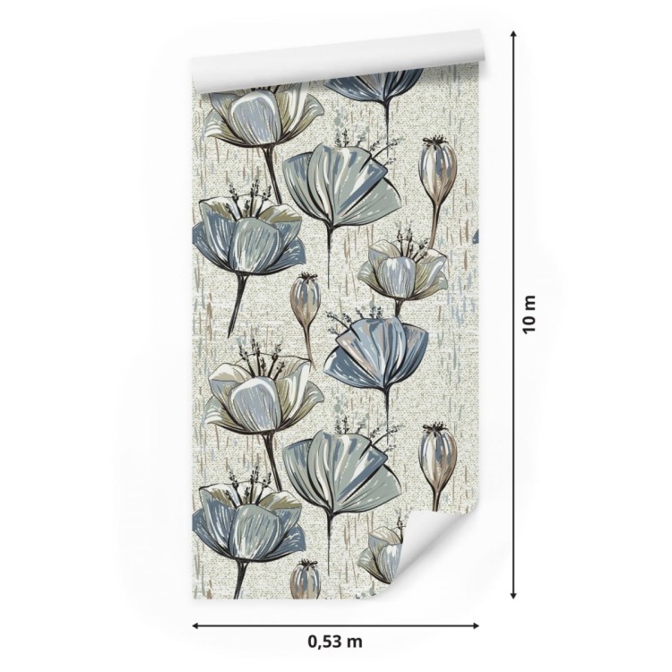 Tapeta Tulipany W Stylu Vintage