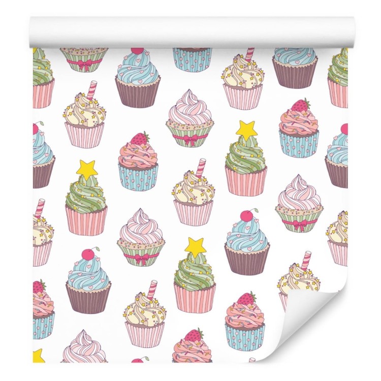 Tapeta Do Kuchni-Kolorowe Muffinki