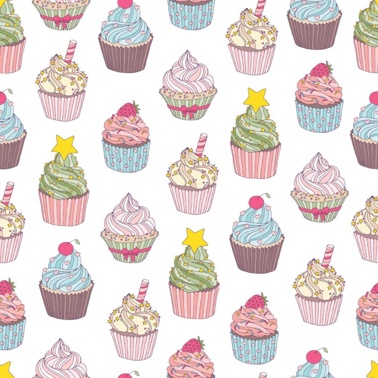 Tapeta Do Kuchni-Kolorowe Muffinki