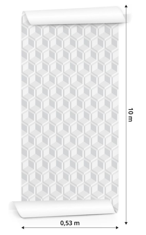 Tapeta Abstrakcyjny Ozdobny Wzór - Efekt 3D