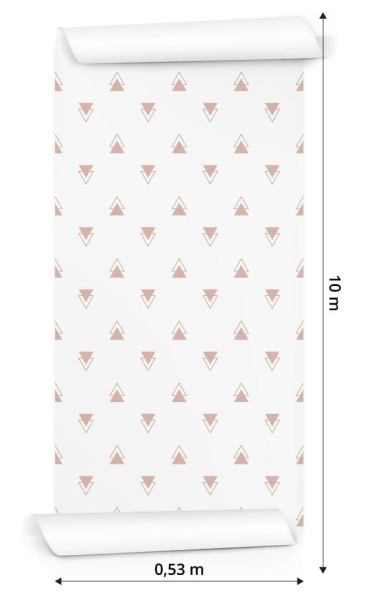 Tapeta Geometryczna - Nowoczesne Minimalistyczne Trójkąty