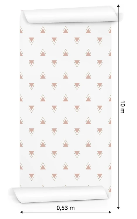 Tapeta Geometryczna - Nowoczesne Minimalistyczne Trójkąty
