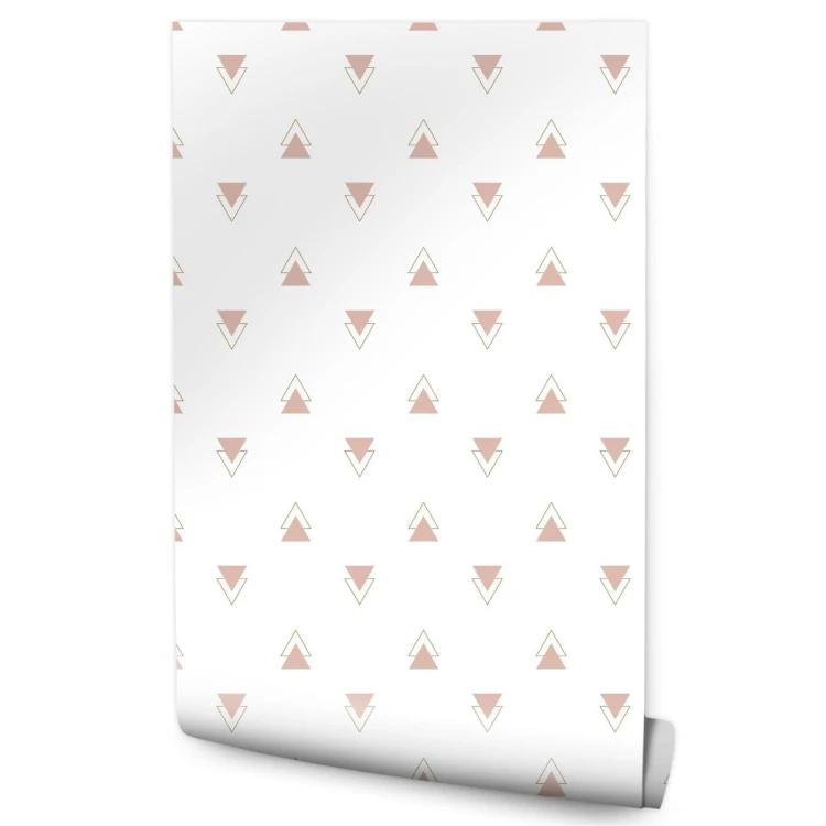 Tapeta Geometryczna - Nowoczesne Minimalistyczne Trójkąty