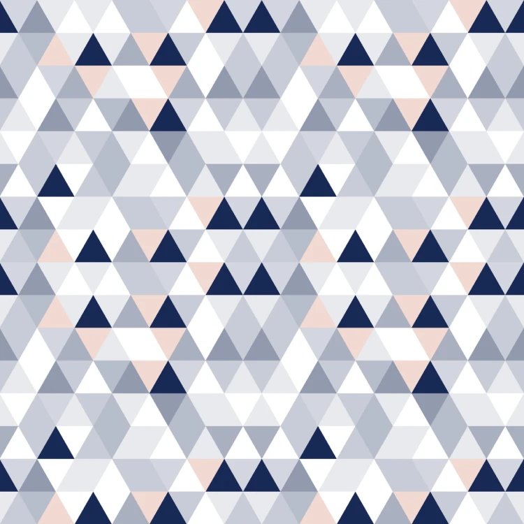 Tapeta Geometryczna - Trójkąty W Pastelowych Barwach