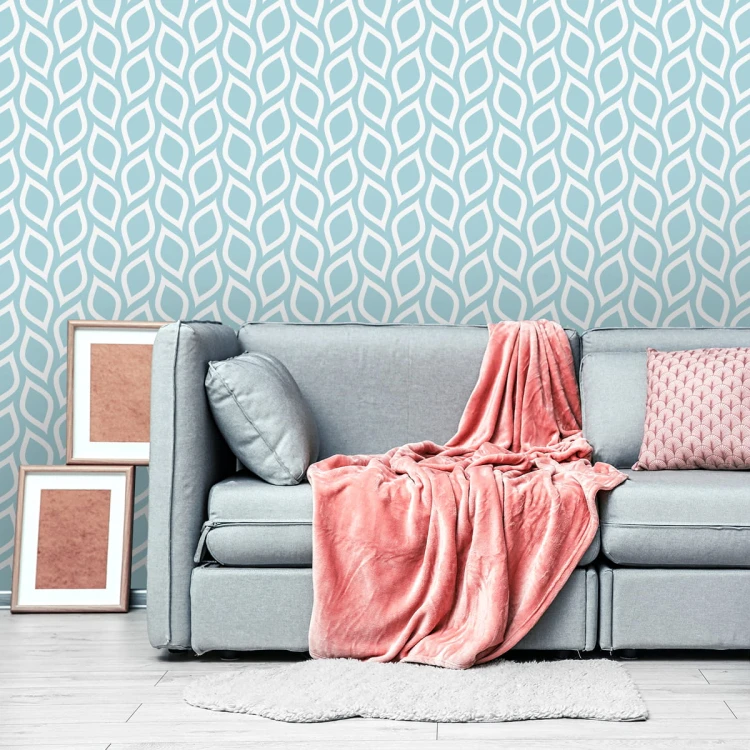 Tapeta Turkusowe Cytryny W Stylu Retro