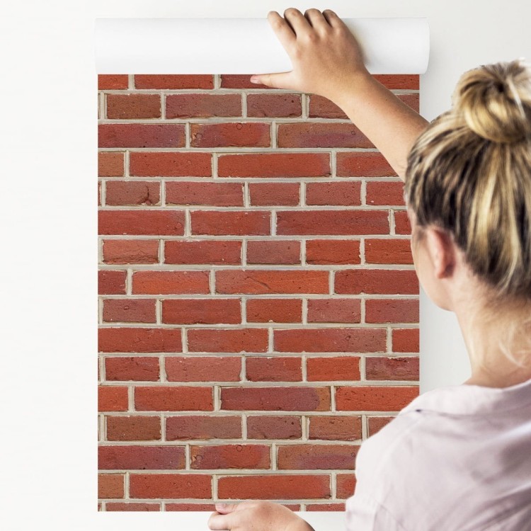 Tapeta Cegła Czerwona 3D