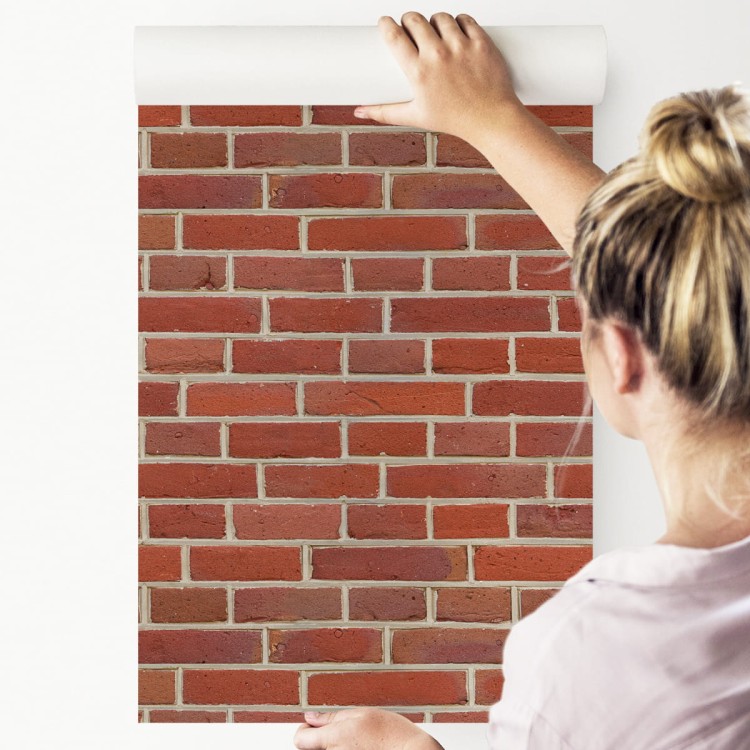 Tapeta Cegła Czerwona 3D