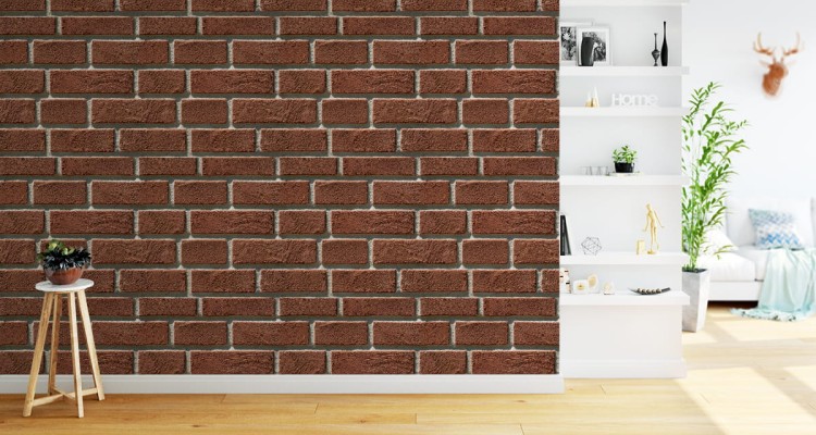 Tapeta Cegła Czerwona 3D