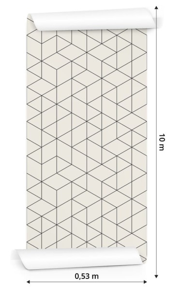 Tapeta Geometryczna - Sześciany