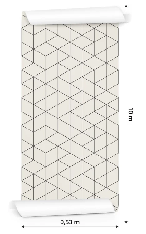 Tapeta Geometryczna - Sześciany