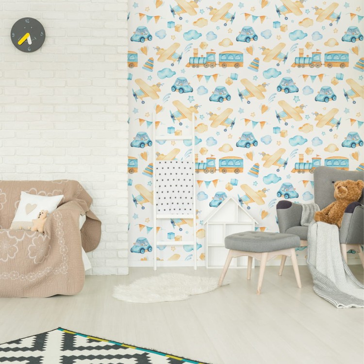 Tapeta Autka I Samoloty