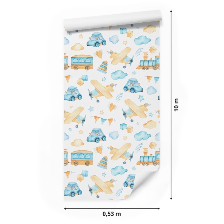 Tapeta Autka I Samoloty