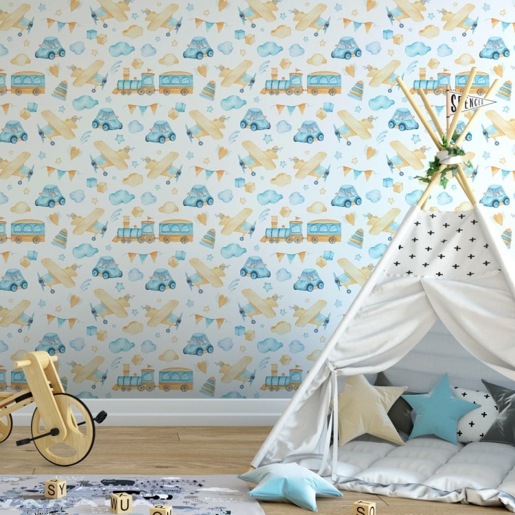 Tapeta Autka I Samoloty