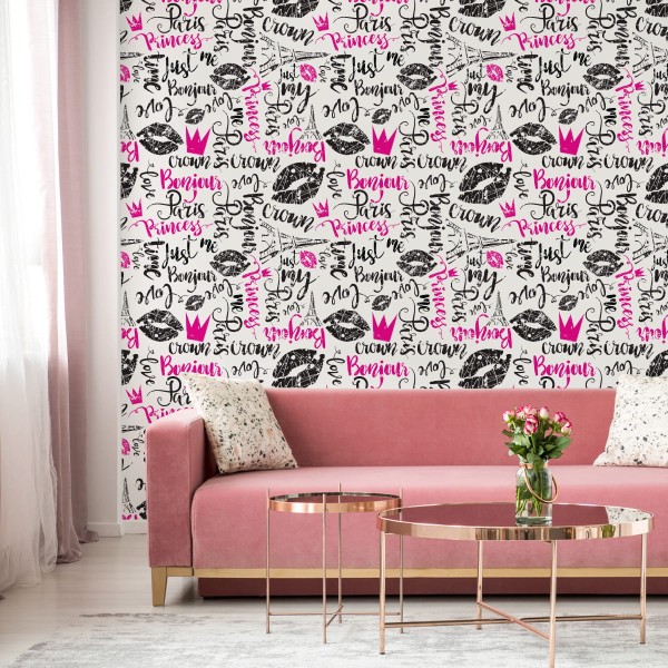 Tapeta Paryska Typografia