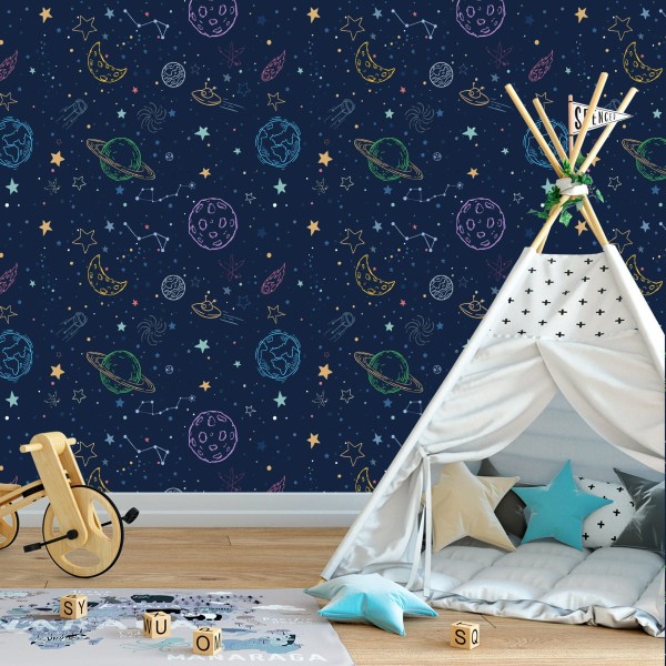 Tapeta Kosmos Planety I Statki Kosmiczne