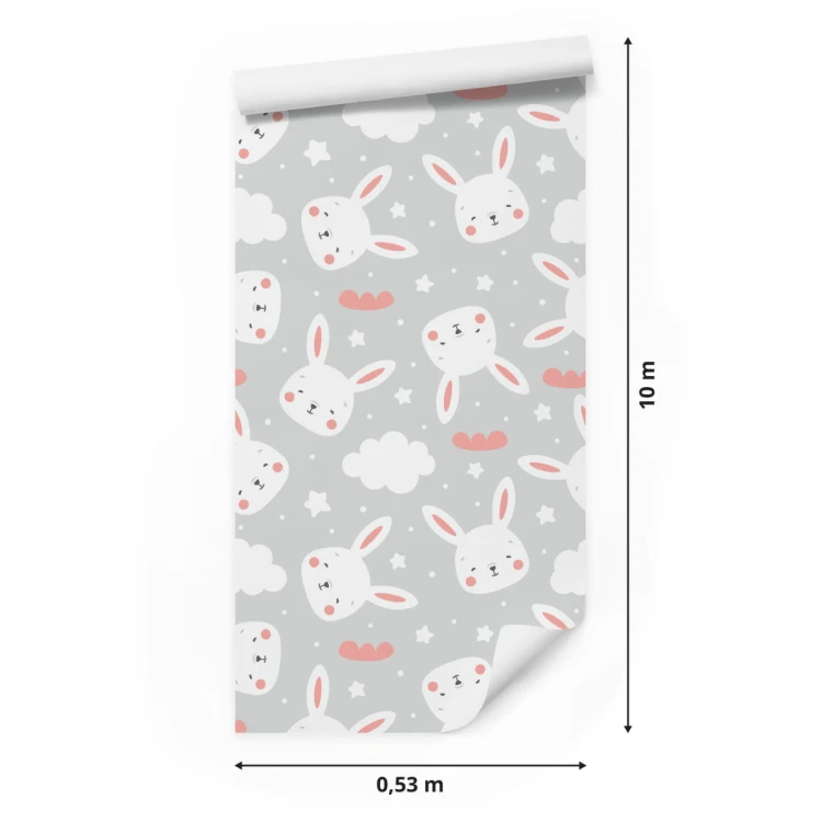 Tapeta Króliki Na Tle Chmurek