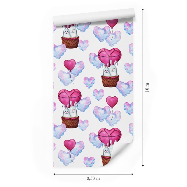 Tapeta Króliki W Chmurach