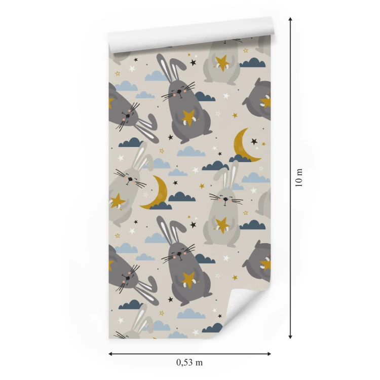 Tapeta Króliki Na Tle Chmur