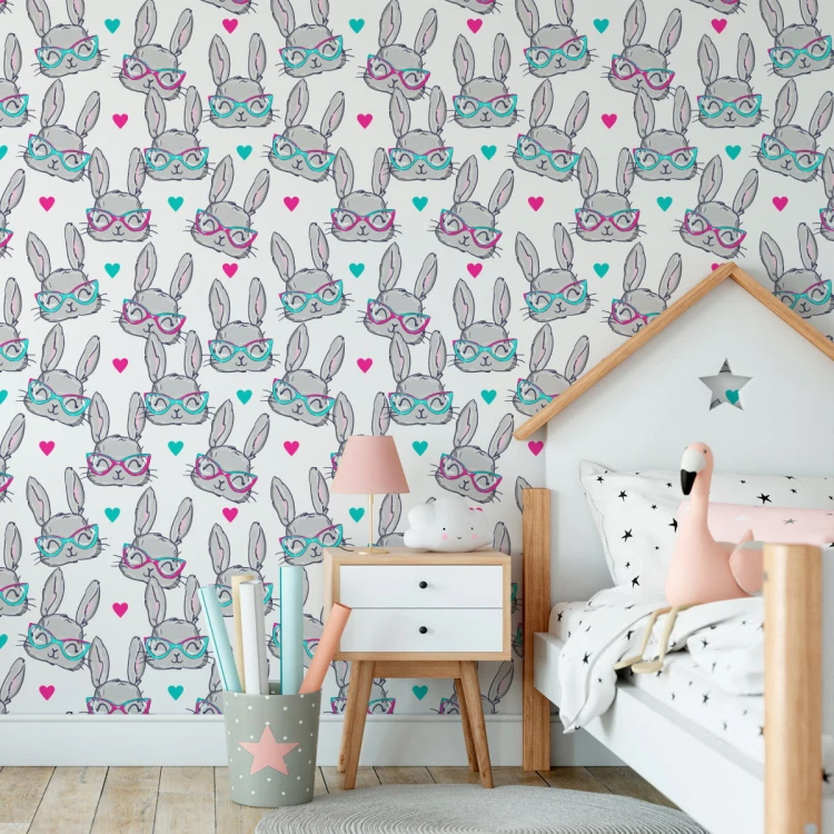 Tapeta Króliki W Okularach