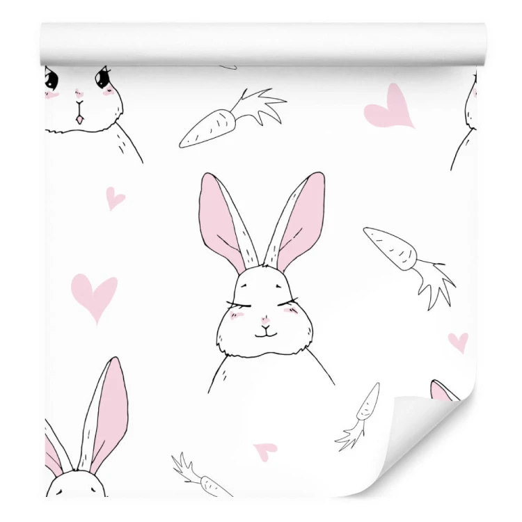 Tapeta Króliki Z Marchewkami