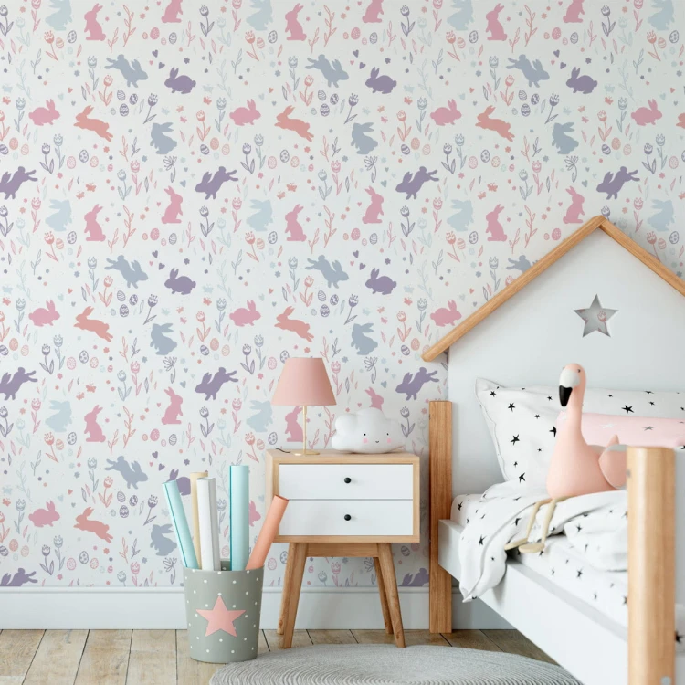 Tapeta Króliki Motylki