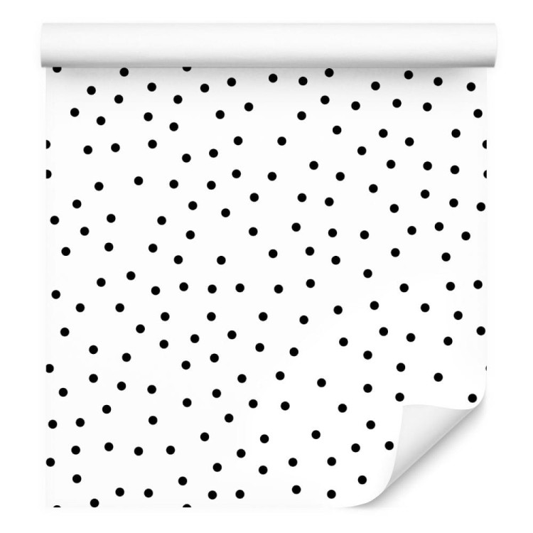 Tapeta Minimalistyczne Czarne Kropki