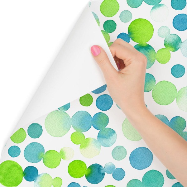 Tapeta Akwarelowe Zielone Koła