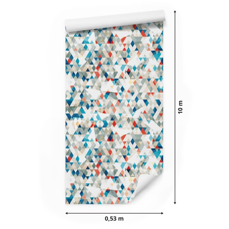 Tapeta Kolorowe Trójkąty