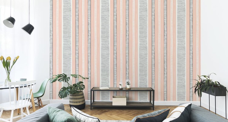 Tapeta Pionowe Paski - Abstrakcja