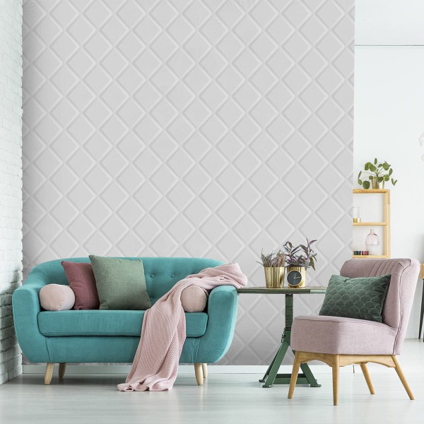 Tapeta W Kratę Do Salonu,Nowoczesna, Optyczna 3D