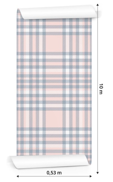 Tapeta Piękna Krata W Delikatnych Pastelowych Kolorach