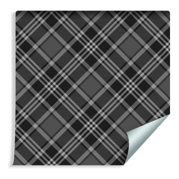 Tapeta Tartan W Odcieniach Szarości