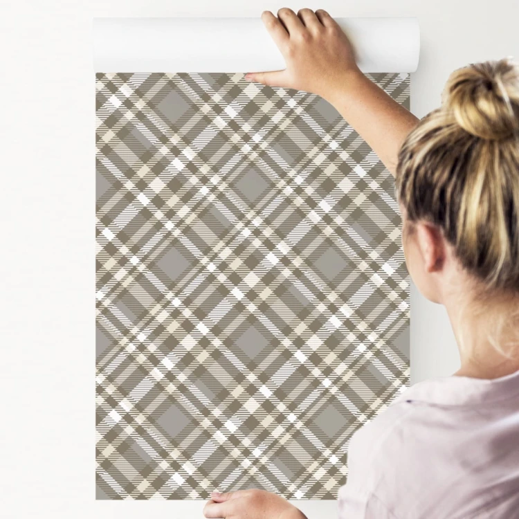 Tapeta Nowoczesny Wzór Tartanu