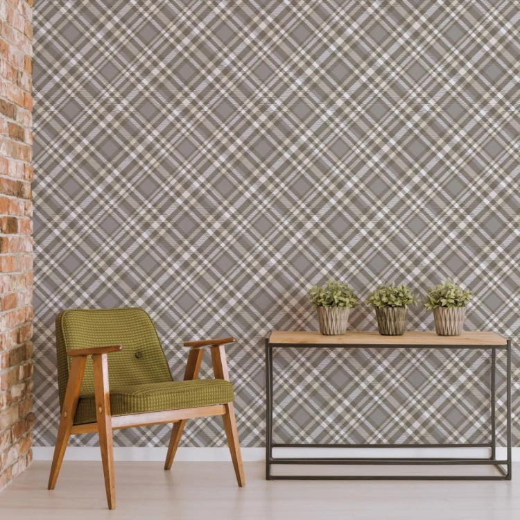 Tapeta Nowoczesny Wzór Tartanu