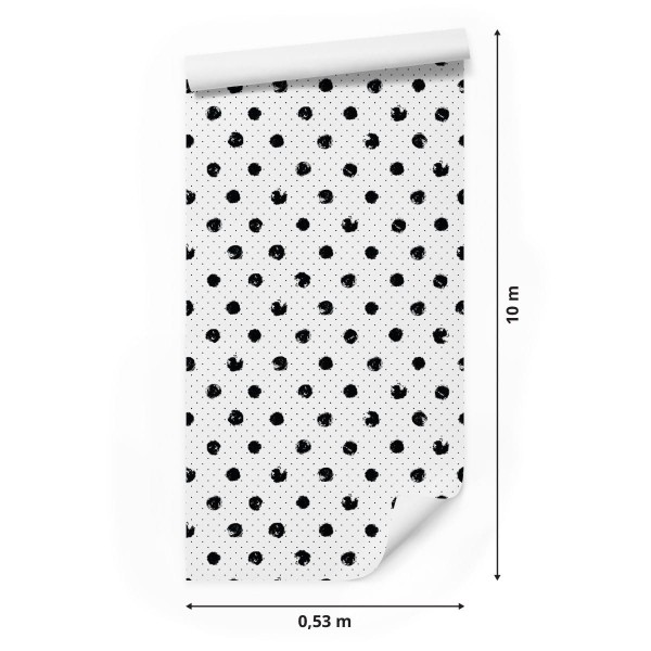 Tapeta Czarne Kropki