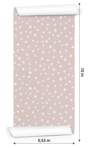 Tapeta Abstrakcyjne Białe Groszki