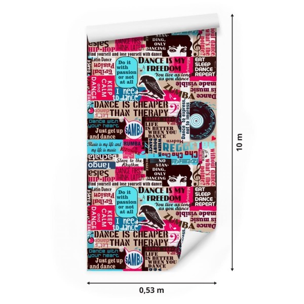 Tapeta Typografia Taneczna