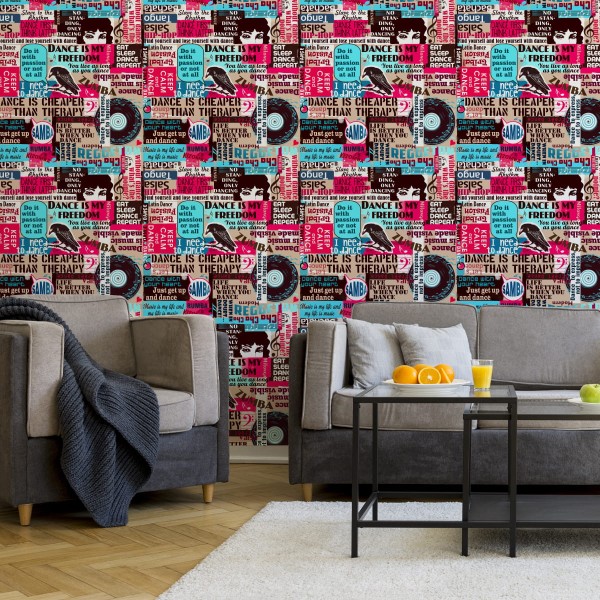 Tapeta Typografia Taneczna