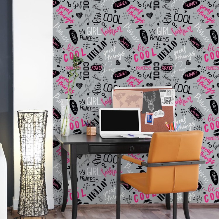 Tapeta Dziewczęca Typografia