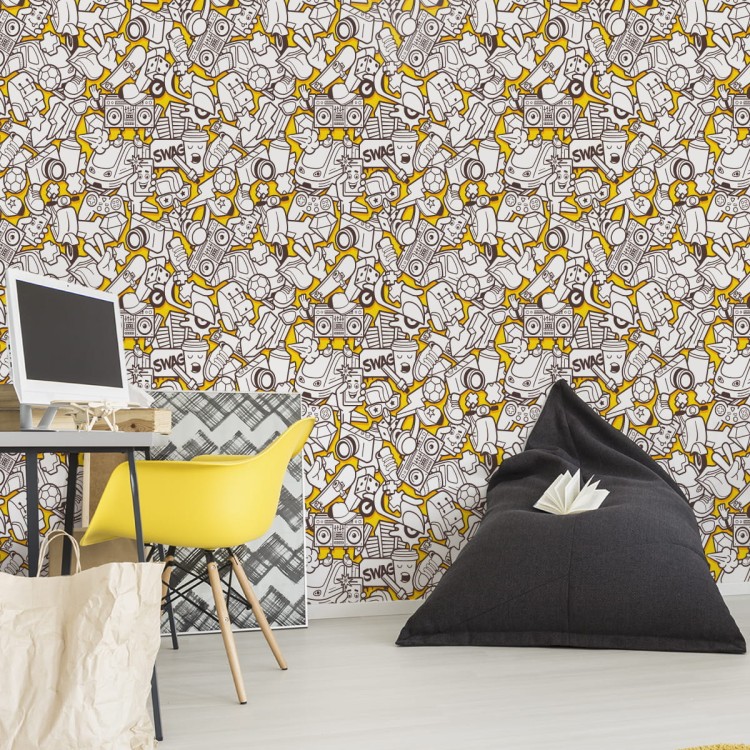 Tapeta Młodzieżowa Miejskie Życie Graffiti Muzyka