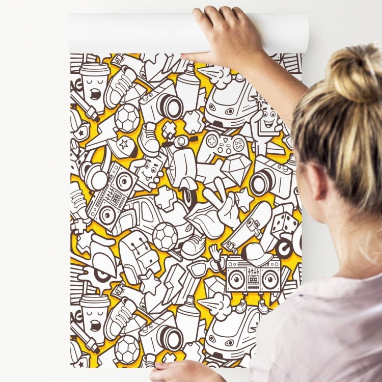 Tapeta Młodzieżowa Miejskie Życie Graffiti Muzyka