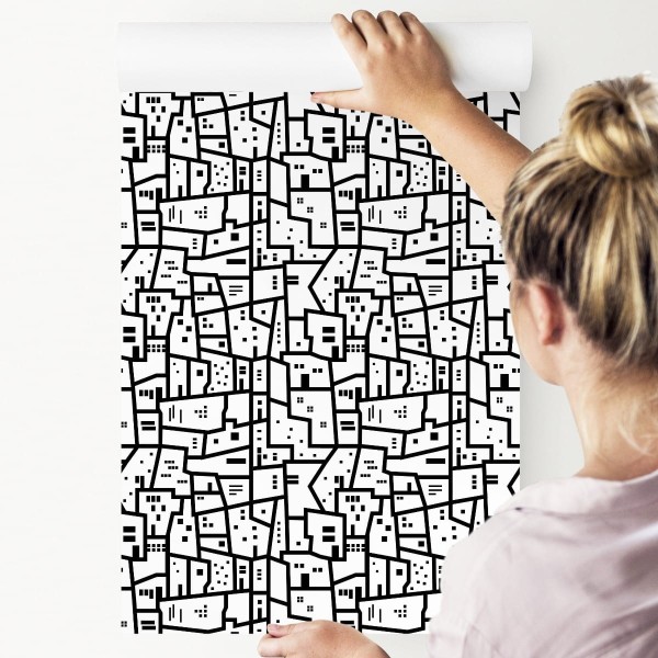 Tapeta Minimalistyczny Miejski Wzór