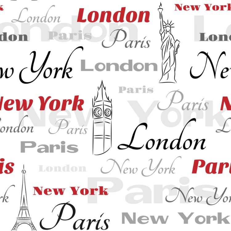 Tapeta Symbole Wielkich Miast