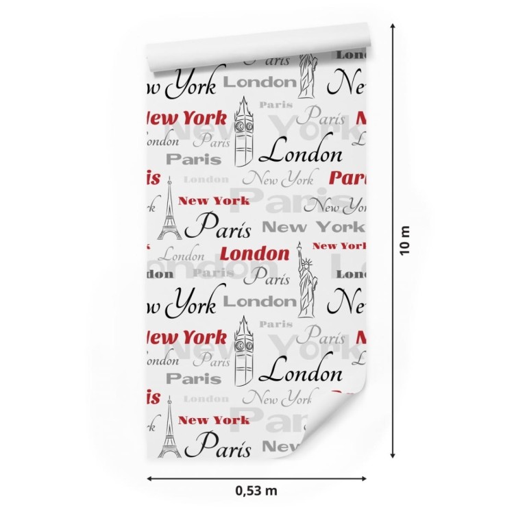 Tapeta Symbole Wielkich Miast