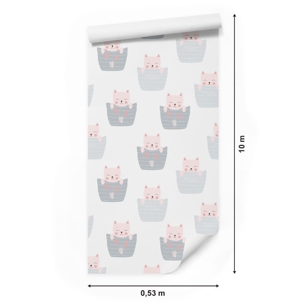 Tapeta Koty W Koszyczku