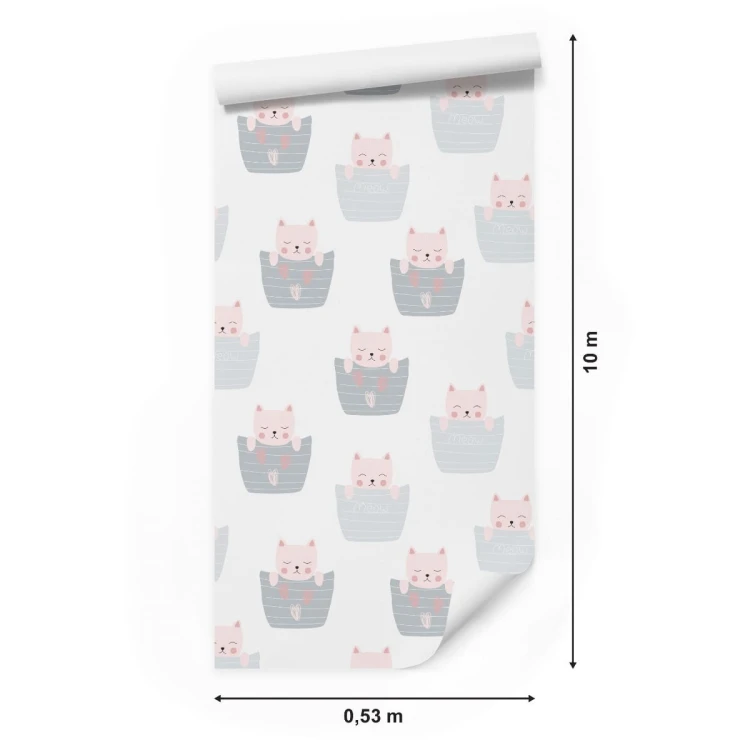 Tapeta Koty W Koszyczku