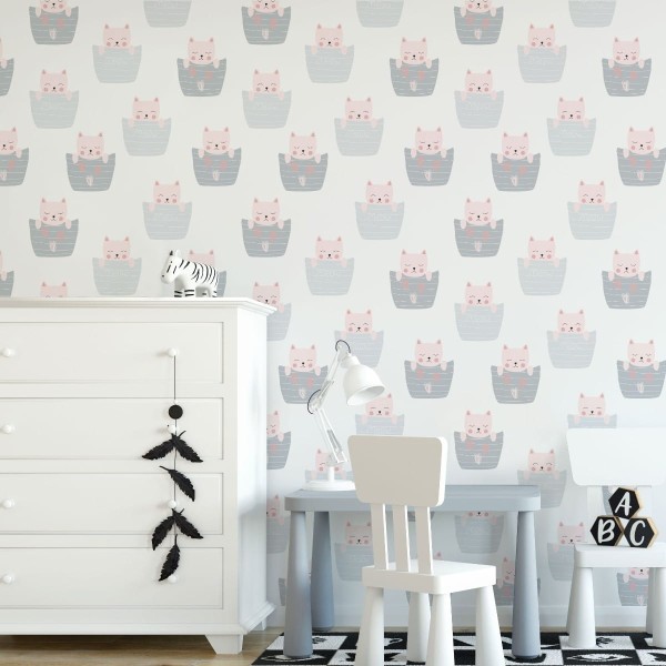 Tapeta Koty W Koszyczku