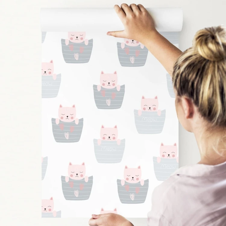 Tapeta Koty W Koszyczku